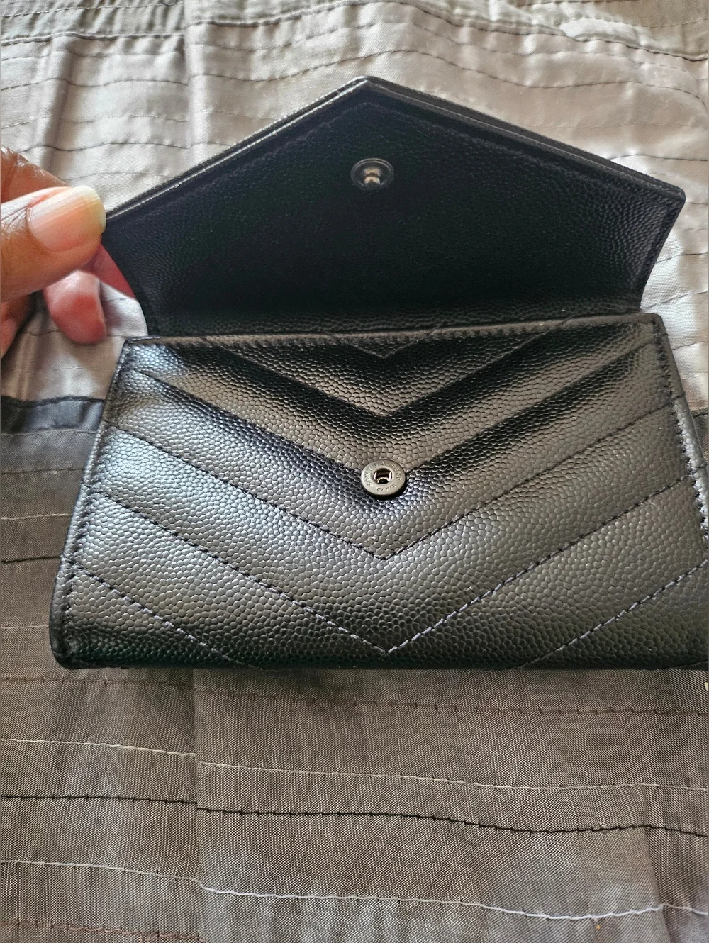 Saint LaurentCassandre Matelass Small Envelope Wallet - Picture 7 of 9